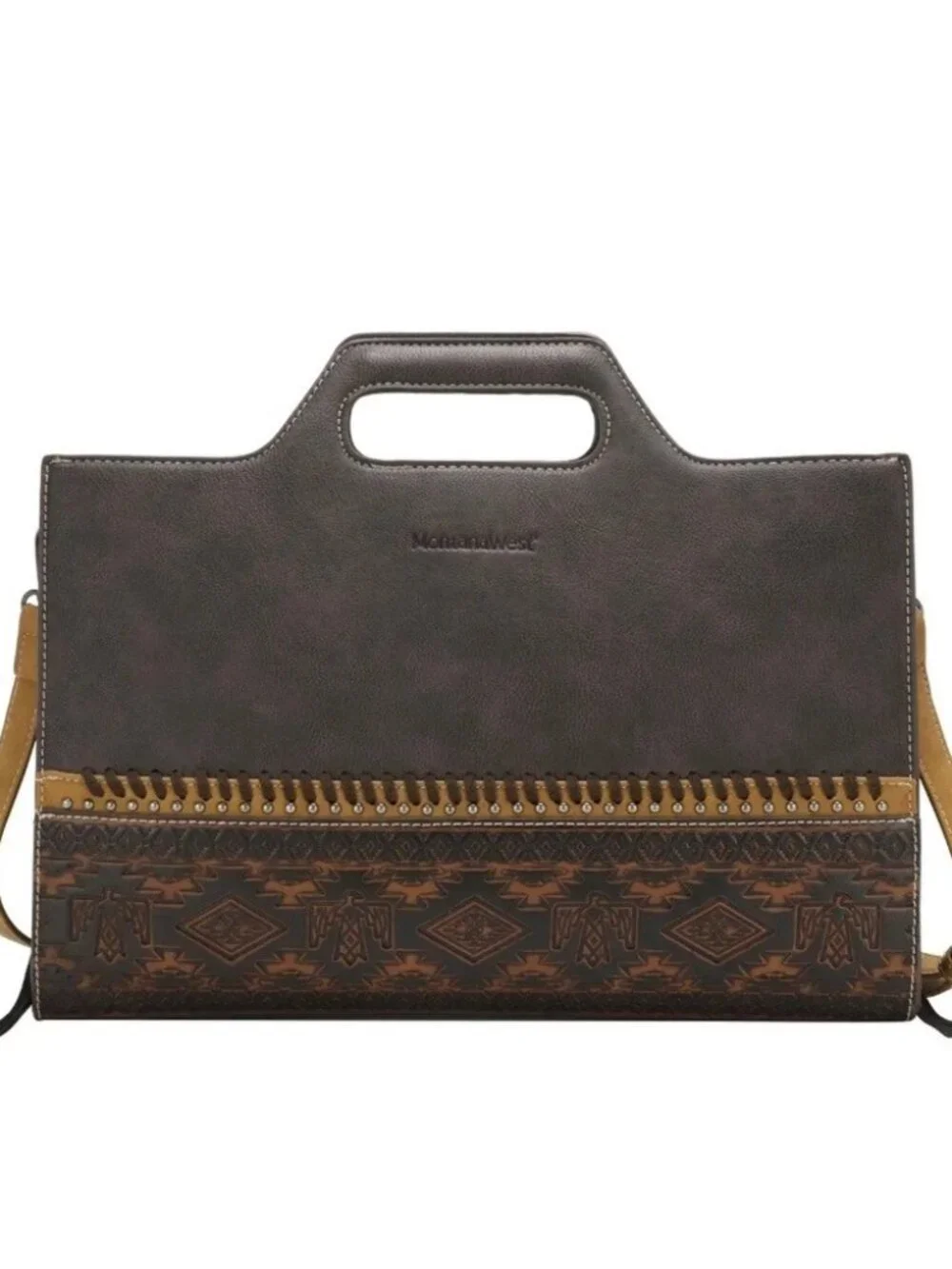 Montana West Aztec Laptop Case Coffee NWT